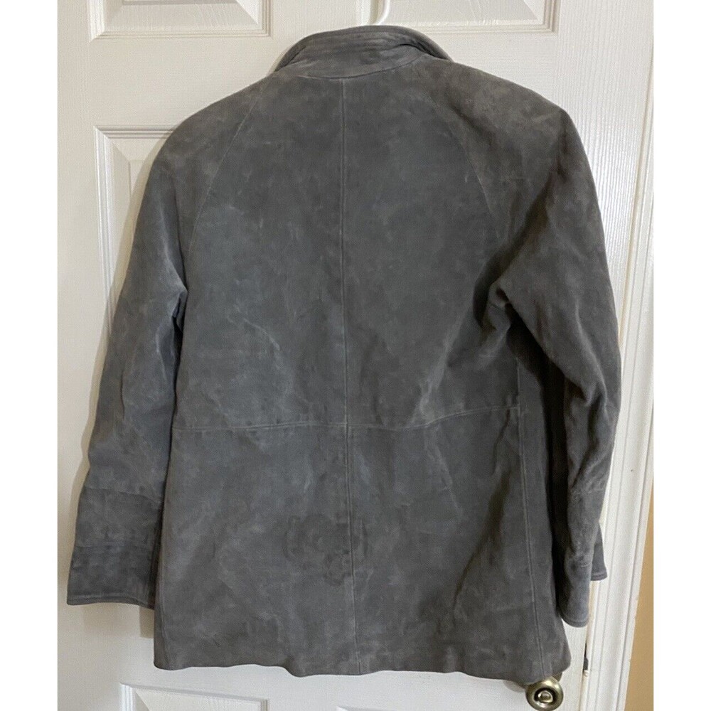 Vintage Jordache 100% Suede Cowhide Leather With Pockets Men’s Jacket Size Large - Picture 11 of 16